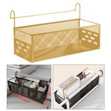 Maxbell Bedside Hanging Storage Basket Iron Rack for School Apartment Bed & Bunk Bed Yellow