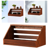 Maxbell Wall Shelf Storage Rustic Ideal Gift Wall Mount for Bedroom Office Farmhouse Brown