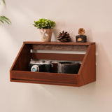 Maxbell Wall Shelf Storage Rustic Ideal Gift Wall Mount for Bedroom Office Farmhouse Brown