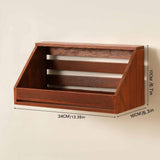 Maxbell Wall Shelf Storage Rustic Ideal Gift Wall Mount for Bedroom Office Farmhouse Brown