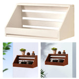 Maxbell Wall Shelf Storage Rustic Ideal Gift Wall Mount for Bedroom Office Farmhouse White