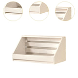 Maxbell Wall Shelf Storage Rustic Ideal Gift Wall Mount for Bedroom Office Farmhouse White