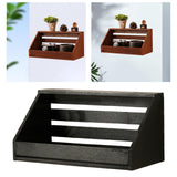 Maxbell Wall Shelf Storage Rustic Ideal Gift Wall Mount for Bedroom Office Farmhouse Black