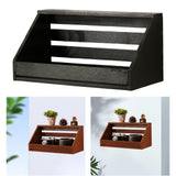 Maxbell Wall Shelf Storage Rustic Ideal Gift Wall Mount for Bedroom Office Farmhouse Black