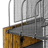 Maxbell 4 Tier Wood Desk Organizer Paper Letter Tray Organiser for Letters Documents Without Drawer