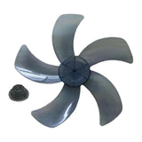 Maxbell Fan Blade Replacement Household Universal Professional Part Fitting 5 Leaves Gray