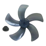 Maxbell Fan Blade Replacement Household Universal Professional Part Fitting 5 Leaves Gray