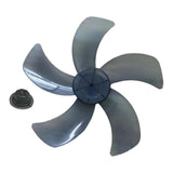 Maxbell Fan Blade Replacement Household Universal Professional Part Fitting 5 Leaves Gray