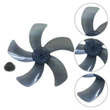 Maxbell Fan Blade Replacement Household Universal Professional Part Fitting 5 Leaves Gray