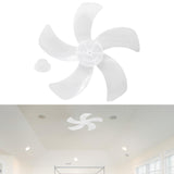 Maxbell Fan Blade Replacement Household Universal Professional Part Fitting 5 Leaves White