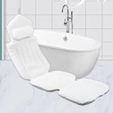 Maxbell Full Body Bath Pillow White with Hook Professional Sturdy SPA Bathtub Pillow