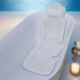 Maxbell Full Body Bath Pillow White with Hook Professional Sturdy SPA Bathtub Pillow