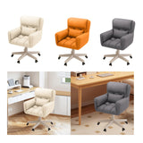 Maxbell Computer Office Chair with Wheels Decor for Bedroom Living Room Reading Room Beige