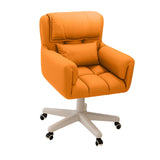 Maxbell Computer Office Chair with Wheels Decor for Bedroom Living Room Reading Room Orange