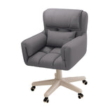 Maxbell Computer Office Chair with Wheels Decor for Bedroom Living Room Reading Room Grey