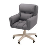 Maxbell Computer Office Chair with Wheels Decor for Bedroom Living Room Reading Room Grey
