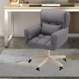 Maxbell Computer Office Chair with Wheels Decor for Bedroom Living Room Reading Room Grey