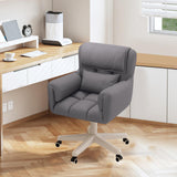 Maxbell Computer Office Chair with Wheels Decor for Bedroom Living Room Reading Room Grey