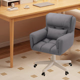 Maxbell Computer Office Chair with Wheels Decor for Bedroom Living Room Reading Room Grey