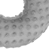 Maxbell Ear Piercing Pillow Round Shaped Soft Travel Easy Clean Side Sleeping Pillow Gray