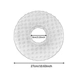 Maxbell Ear Piercing Pillow Round Shaped Soft Travel Easy Clean Side Sleeping Pillow Gray