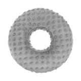 Maxbell Ear Piercing Pillow Round Shaped Soft Travel Easy Clean Side Sleeping Pillow Gray