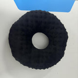 Maxbell Ear Piercing Pillow Round Shaped Soft Travel Easy Clean Side Sleeping Pillow Black