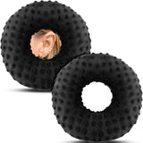 Maxbell Ear Piercing Pillow Round Shaped Soft Travel Easy Clean Side Sleeping Pillow Black