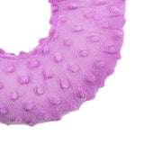 Maxbell Ear Piercing Pillow Round Shaped Soft Travel Easy Clean Side Sleeping Pillow Violet