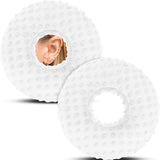 Maxbell Ear Piercing Pillow Round Shaped Soft Travel Easy Clean Side Sleeping Pillow White