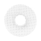 Maxbell Ear Piercing Pillow Round Shaped Soft Travel Easy Clean Side Sleeping Pillow White