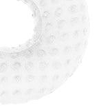 Maxbell Ear Piercing Pillow Round Shaped Soft Travel Easy Clean Side Sleeping Pillow White