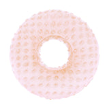 Maxbell Ear Piercing Pillow Round Shaped Soft Travel Easy Clean Side Sleeping Pillow Pink