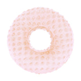 Maxbell Ear Piercing Pillow Round Shaped Soft Travel Easy Clean Side Sleeping Pillow Pink