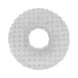 Maxbell Ear Piercing Pillow Round Shaped Soft Travel Easy Clean Side Sleeping Pillow Light Gray