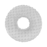 Maxbell Ear Piercing Pillow Round Shaped Soft Travel Easy Clean Side Sleeping Pillow Light Gray