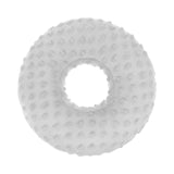 Maxbell Ear Piercing Pillow Round Shaped Soft Travel Easy Clean Side Sleeping Pillow Light Gray