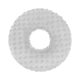 Maxbell Ear Piercing Pillow Round Shaped Soft Travel Easy Clean Side Sleeping Pillow Light Gray