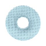 Maxbell Ear Piercing Pillow Round Shaped Soft Travel Easy Clean Side Sleeping Pillow Blue