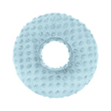 Maxbell Ear Piercing Pillow Round Shaped Soft Travel Easy Clean Side Sleeping Pillow Blue