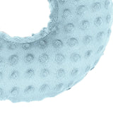 Maxbell Ear Piercing Pillow Round Shaped Soft Travel Easy Clean Side Sleeping Pillow Blue