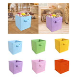 Maxbell Fabric Storage Cube Clothes Shoes Open Storage Bin for Kid's Room Study Desk blue