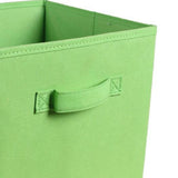 Maxbell Fabric Storage Cube Clothes Shoes Open Storage Bin for Kid's Room Study Desk green