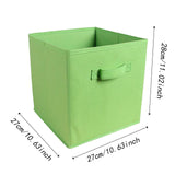 Maxbell Fabric Storage Cube Clothes Shoes Open Storage Bin for Kid's Room Study Desk green