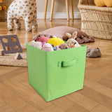 Maxbell Fabric Storage Cube Clothes Shoes Open Storage Bin for Kid's Room Study Desk green