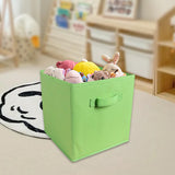 Maxbell Fabric Storage Cube Clothes Shoes Open Storage Bin for Kid's Room Study Desk green