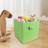 Maxbell Fabric Storage Cube Clothes Shoes Open Storage Bin for Kid's Room Study Desk green