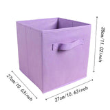 Maxbell Fabric Storage Cube Clothes Shoes Open Storage Bin for Kid's Room Study Desk violet