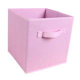 Maxbell Fabric Storage Cube Clothes Shoes Open Storage Bin for Kid's Room Study Desk pink