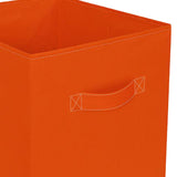 Maxbell Fabric Storage Cube Clothes Shoes Open Storage Bin for Kid's Room Study Desk orange